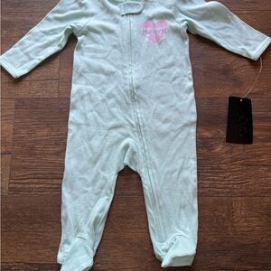 NWT Hurley Mint Green Baby Footie